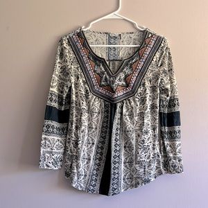 Akemi + Kin Anthropologie Bohemian Top